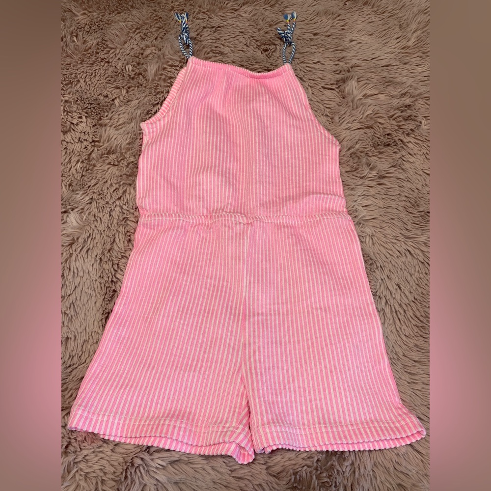 Vince Camuto Pink pinstriped Kids Romper